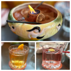 Yin – Yang Highball, Old Fashioned, and Volcano Punch Bowl from Songbird