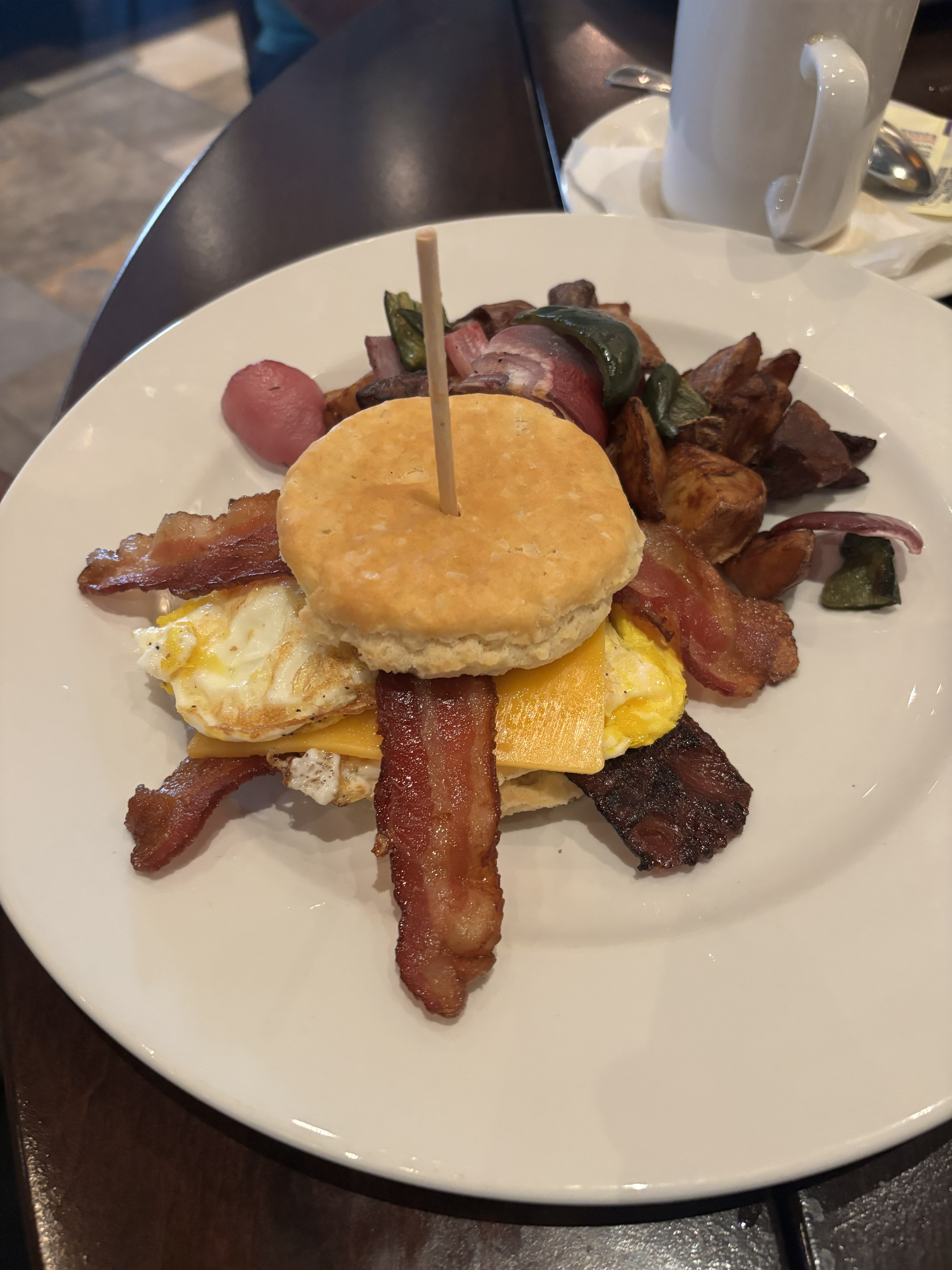 biscuit sandwich brunch plate