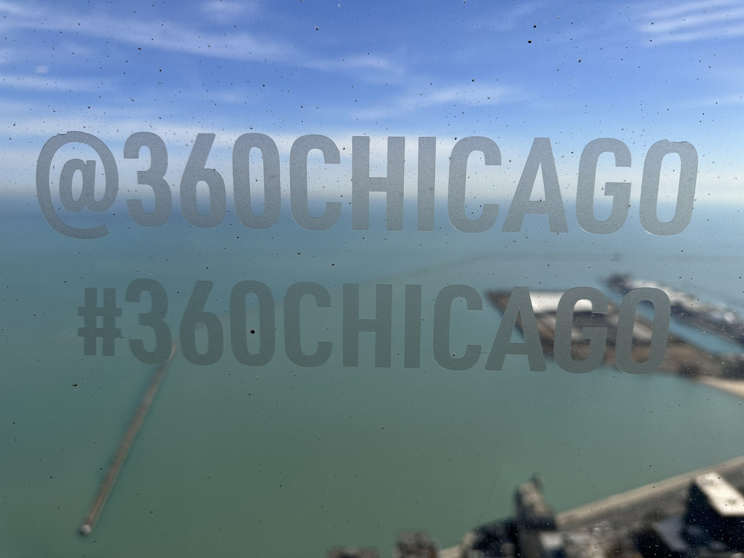 View from 360 Chicago observation deck