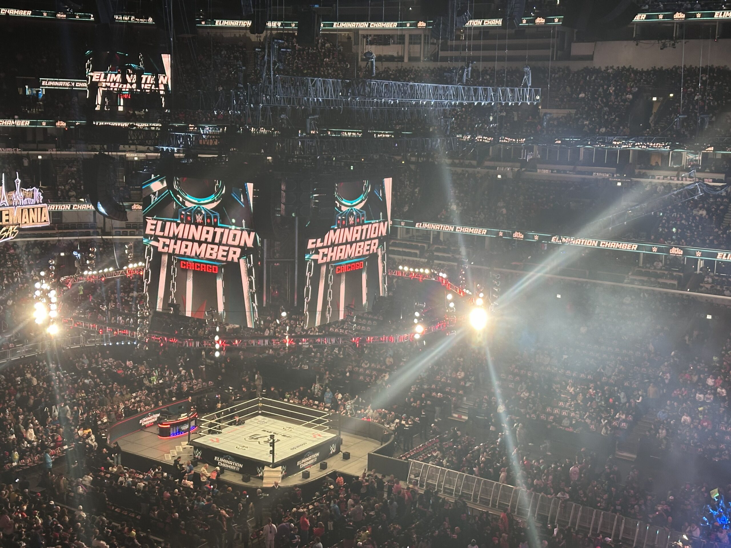 WWE event night at the United Center in Chicago